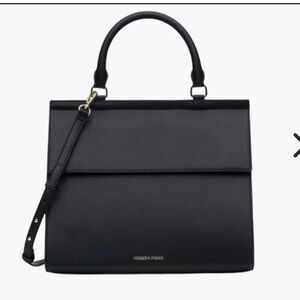 Modern Picnic Black Lunch Bag Purse “Large Luncher”